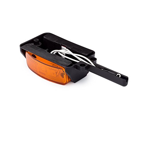 Lumitronics Pre-Wired Left Fender Clearance Trailer Light Assembly (Amber/Red) #TOP3