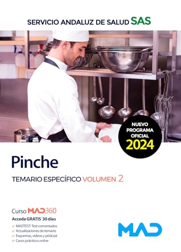 Portada de Pinche.Temario específico volumen 2.Servicio and