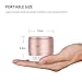Yoobao Mini Portable Wireless Bluetooth Speaker with Built in Microphone, 3.5mm AUX Input, Handsfree Call, TF Card Slot, 3W Compatible iPhone iPad Tablet Laptop Samsung Android Cell Phone - Rose Gold