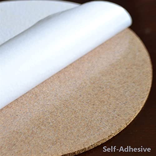 Forvolwco Self-Adhesive Cork Board Round Cork Tiles Bulletin Boards Cork Tiles, Ultra Strength Adhesive Backing Corkboards For Wall (Color : 1Pcs) #TOP2