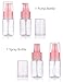MEACOLIA Travel Size Toiletries Containers 10 Pack Travel Bottles Set Cosmetic Makeup Liquids Travel Container TSA Approved Leak Proof BPA Free Refillable Plastic Clear Empty Pink