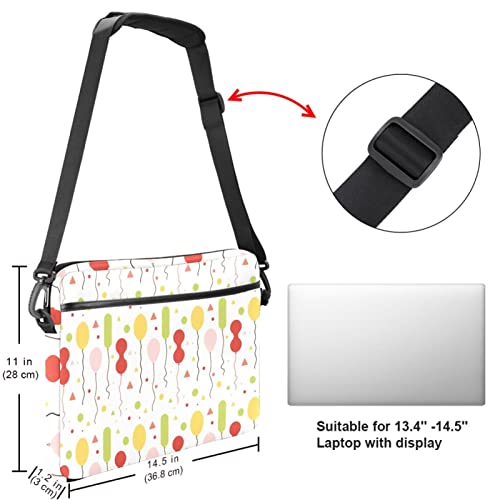 Mallette ordinateur portable 13.3 pouces avec sangle motif ballons