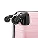 InUSA VASTY Luggage with Spinner Wheels | Durable Lightweight Hardshell Suitcase Travel Bag with Handle and Trolley 20-Inch Carry On Small Luggage | Pink