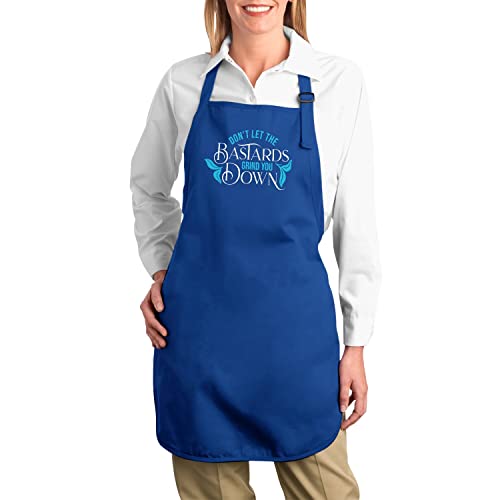 Tablier cuisine premium bleu Fabulous avec message de self care