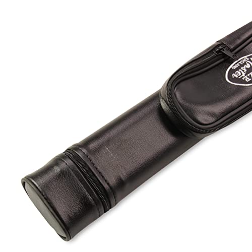 BAIZE MASTER 2pc Tubular Snooker Pool Cue Case with 9 inch Accessory Pocket