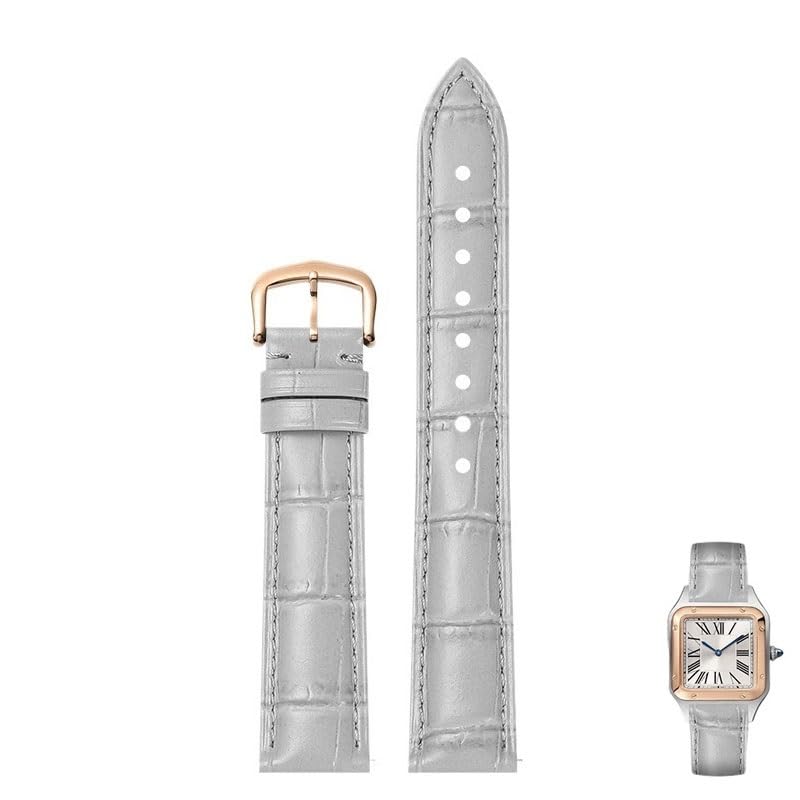 Bracelet montre cuir véritable pour Cartier Tank et Santos élégance intemporelle