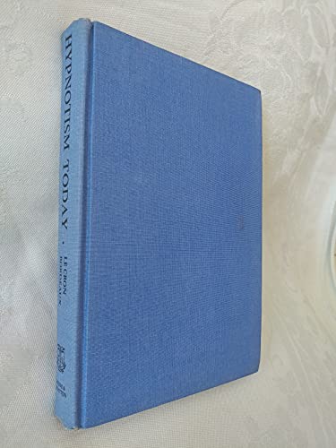 Hypnotism Today B000RAYIRE Book Cover