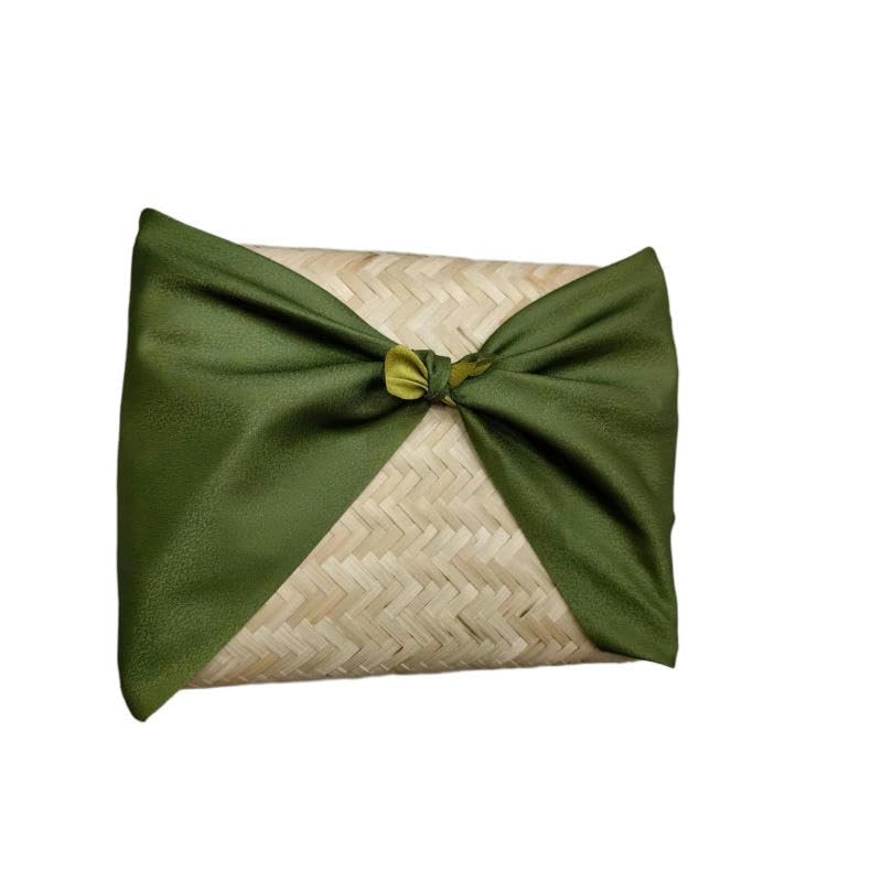 THAYLA 70 * 70 cm 10 szt. zielona tkanina do pakowania furoshiki wielokrotnego użytku mała japońska do pakowania prezentów tkanina kwadratowy szalik Bento do pakowania tkaniny