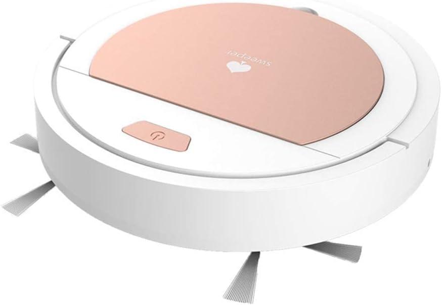 Robotic Vacuum Sweeping Robot Robot Vacuum Cleaner, Intelligent Home Quiet Sweeping Dragging Vacuuming Quiet Hard Floors Anti-Fall-White 32cm(12.5 Inch) (Color : White) (White)