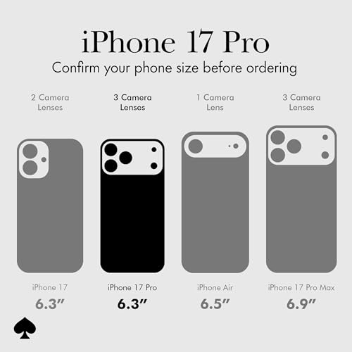 kate spade new york Etui do iPhone’a 17 Pro, opalizujący brokat