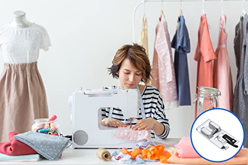 image for TISEKER Overlock Overcast Presser Foot Fits for All Low Shank Snap-On 