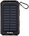 Solar Power Bank Portable Charger 50000mah Battery Pack QC3.0 Fast Charging 20W 2 USB Waterproof Camping Travel External Backup Phone for iPhone, for Samsung, Android Black
