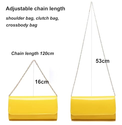 Image of Women Patent Leather Wallets Fashion Clutch Purses Evening Bag Many colors Handbag