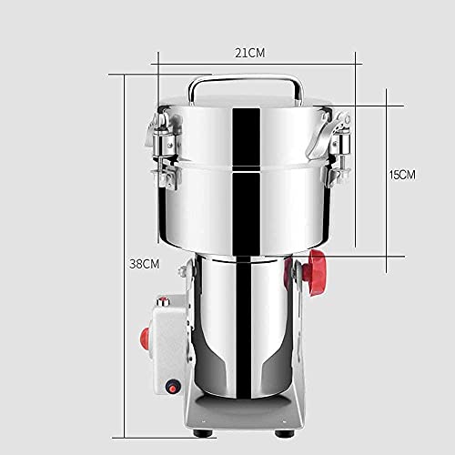 LWHDPW Automatische Kaffeemühle Produkte 2500G kommerzielle Getreidemühle Getreidemühle Kräutermühle 3 Klingen Timing… – Bild 3