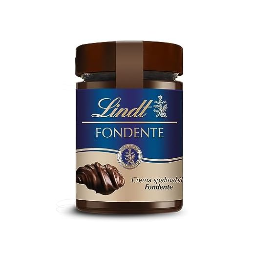 Lindt Crema Fondente, Crema Spalmabile alle Cioccolato Fondente, Formato 330g
