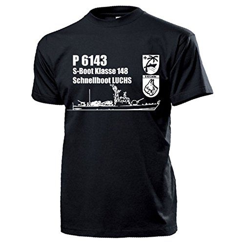 T-shirt S-Boot 148 Luchs P6143 noir en taille Small idéal pour vos balades d'été