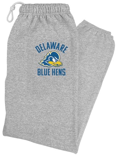 University of Delaware Officially Licensed Apparel - Arched Text Mens Jogger Sweatpants Athletic Heather Medium
