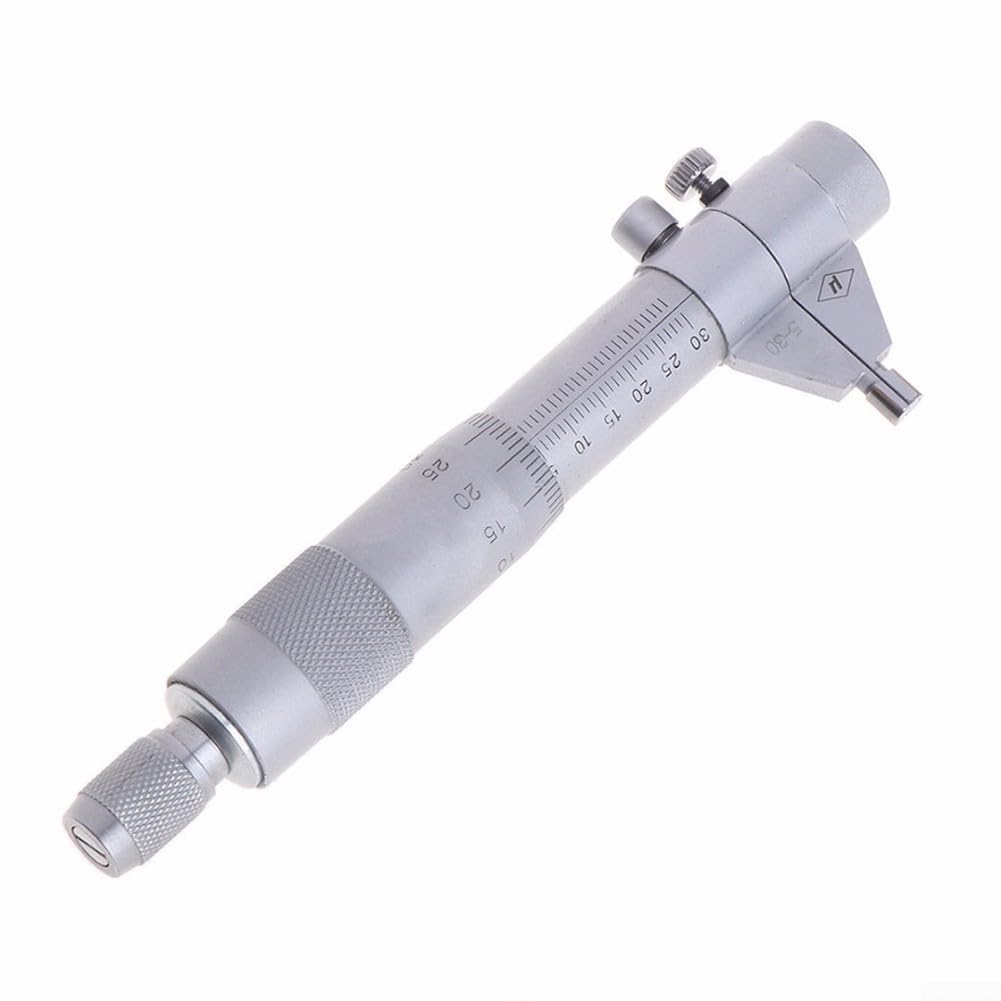 Innenmessschraube 5-30mm Mikrometer Edelstahl Präzision | Edelstahl Legierung, skaliert, 0.01mm für auflösung, rutschfestes design, chrom beschichtet