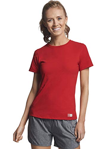 Russell Athletic Womens 64STTX0 Essential Short Sleeve Tee Short Sleeve T-Shirt - red - XX-Large