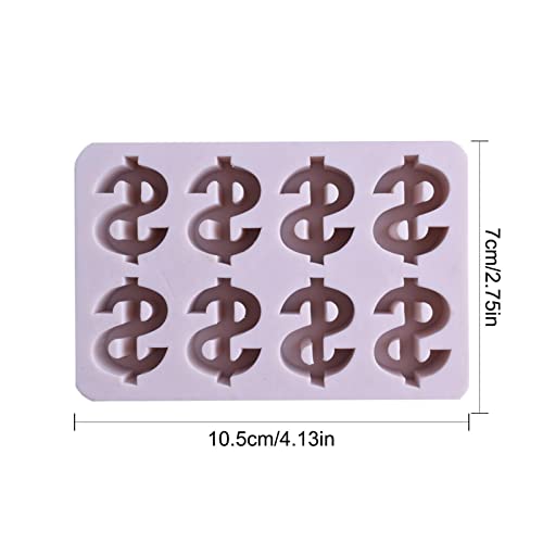 Molde de chocolate cifrão,Molde de silicone pequeno cifrão para assar - Moldes de fundição 3D criati