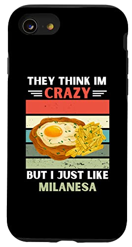 ���B���e�[�W They Think Im Crazy But I Just Like Milanesa Lover �X�}�z�P�[�X iPhone SE (2020) / 7 / 8 �p