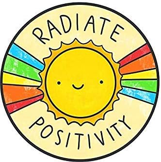 Liphontcta Magnet Radiate Positivity Magnetic Car Sticker Decal Bumper Magnet Vinyl 5"