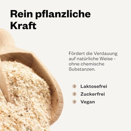 Avitale Ganze Flohsamenschalen aus Indien, 99% Reinheit, reich an Ballaststoffen - Verpackt in Deutschland, 1er Pack (1 x 500 g)