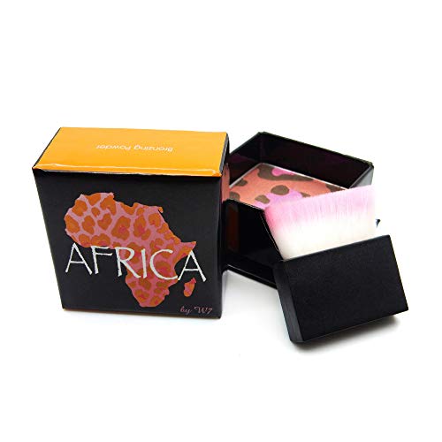 w7 Africa Blush Poudre pour un Effet Ensoleillé Naturel avec Pinceau 40 g