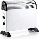 Konvektor Elektrische Heizung,Heizgerät 2000 Watt Energiesparend, Perfekt Elektroheizung,Mobile Elektroheizung ,mit Thermostat,Tragbar,Leise,Schnell,Lassen Sie die Kälte Vollständig Loswerden (2000w)