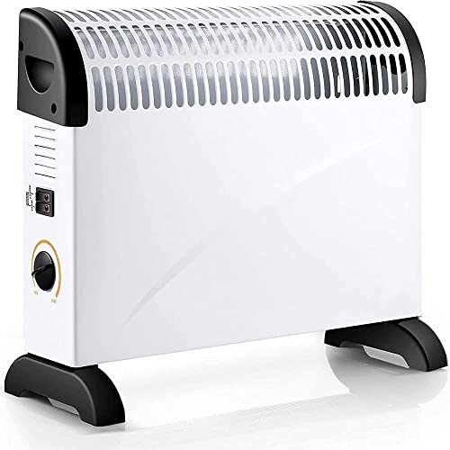 Konvektor Elektrische Heizung,Heizgerät 2000 Watt Energiesparend, Perfekt Elektroheizung,Mobile Elektroheizung ,mit Thermostat,Tragbar,Leise,Schnell,Lassen Sie die Kälte Vollständig Loswerden (2000w) Cover