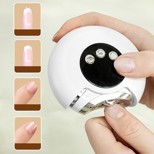 Coupe-ongles électrique rechargeable automatique et lime douce pour toute la famille - 4