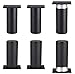 Patas para muebles Liuer 6PCS Pies de Gabinete Altura Regulable Pies con Tornillos Patas de Mesa Cocina Patas para Muebles Armario de Cocina Pies Redondo(Negro,60MM)