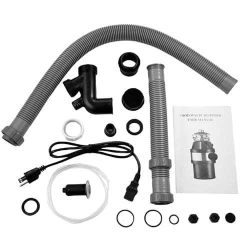Triturador de residuos de Alimentos silencioso para Fregadero de Cocina, triturador eléctrico de Frutas, Verduras y Huesos, triturador de Basura de Acero Inoxidable.