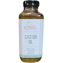 Castor Oil - 100% Organic, Hexane Free, Cold Pressed, Unrefined 4 oz bottle with cap