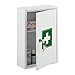 Relaxdays Armadietto Pronto Soccorso per Medicinali, Cassetta con Chiusura di Sicurezza, 32x21,5x9,5 cm, Bianco Verde immagine