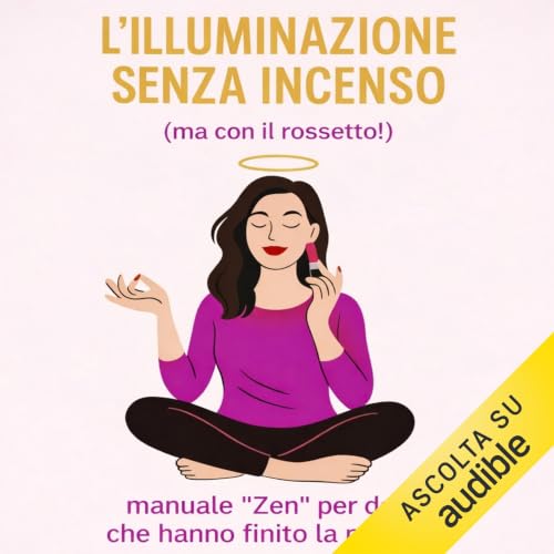 Diseño de la portada del título L'illuminazione senza incenso (ma con il rossetto!)