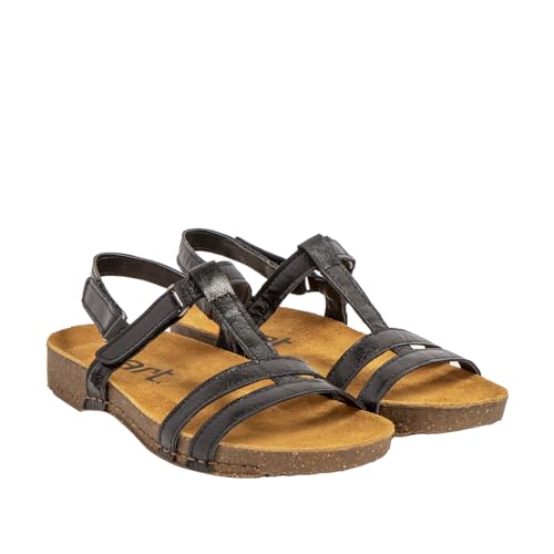 Art 0946S I Breathe, Sandalia Mujer, Metalizado Black, 39 EU