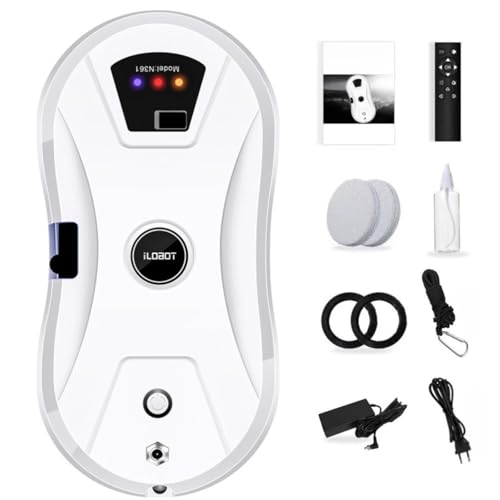 Osmo™ RoboClean Fensterputzroboter – Original 2026 Neues Kabelloser Fensterreinigungsroboter mit Fernbedienung, automatische Reinigungsmodi, Sicherungsseil, für glatte Fenster