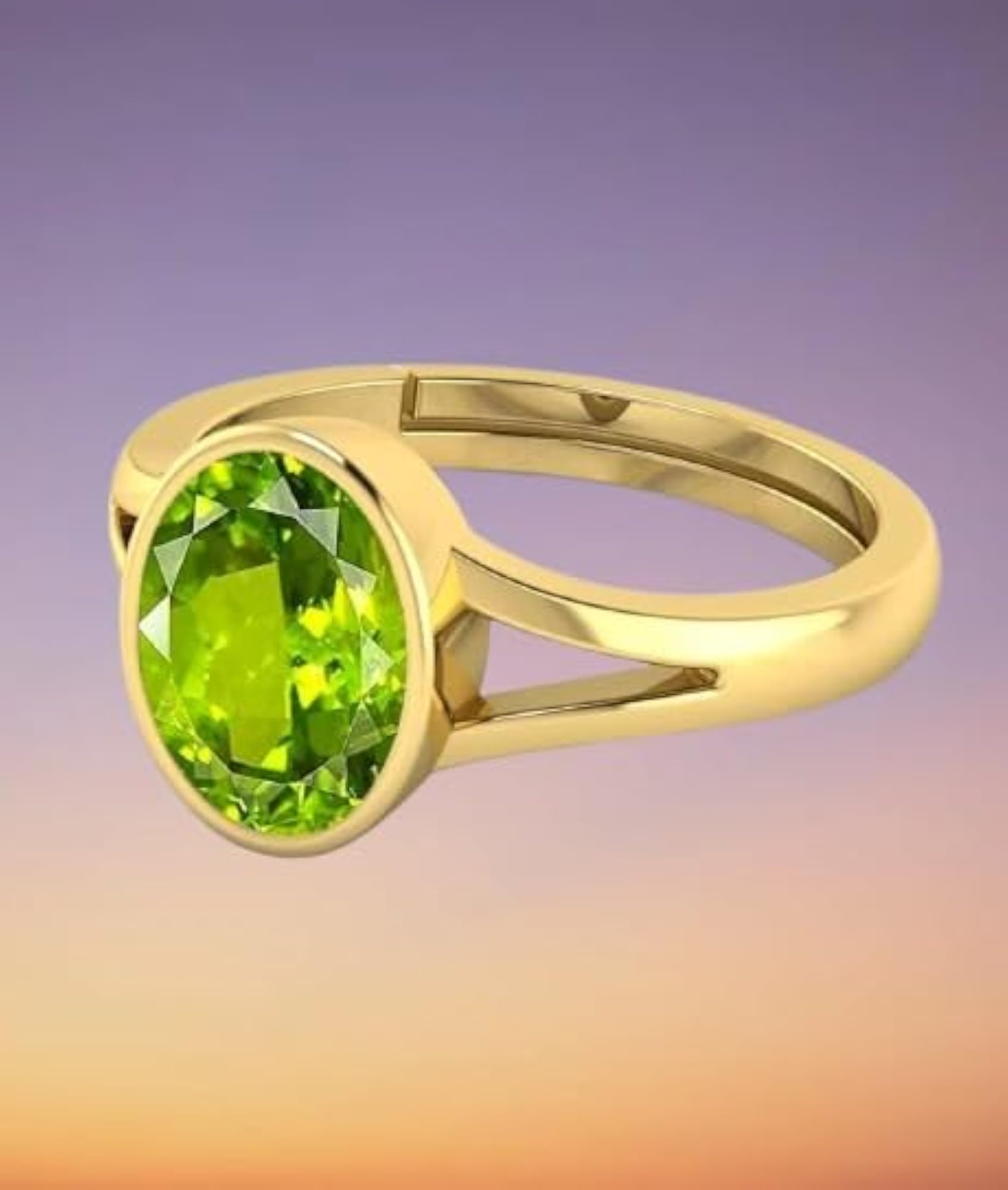 Women's 4.70 Ratti Green Peridot Birthstone Ring