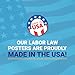 2025 New York State and Federal Labor Law Poster - English Version - OSHA Workplace Compliant - Mandatory Regulations Posting for Employees -All in One Required Compliance Posting 16