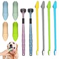Soodyoow Dog Toothbrush Set, 4 Pcs Dog Finger Toothbrush, 2 Pack Triple Heads Pet Toothbrushes 4 Dual-Dead Toothbrush, Remove Plaque & Tartar Fights Bad Breath,Cat Teeth Cleaning Products