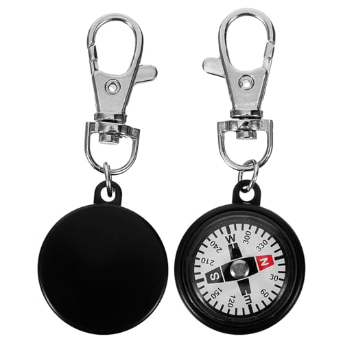 OSALADI 2pcs Mini Brújula Exterior para Supervivencia miniatura 1