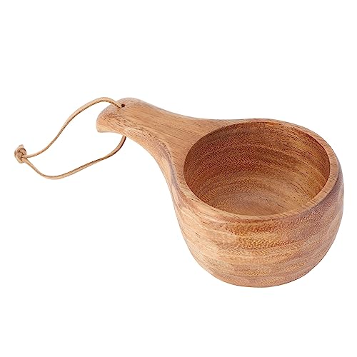 Copo de Leite de Madeira Artesanal, Copo de Leite de Madeira Ecológico Durável Portátil Saudável 220