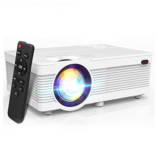 [2020 Upgrade WiFi Projector] POYANK 5500Lux LED WiFi Projector, Full HD 1080P Supported Mini Projector, [Native 720P] Compatible with Smartphones, PS4, TV Box, HDMI, USB, AV for Home Entertainment