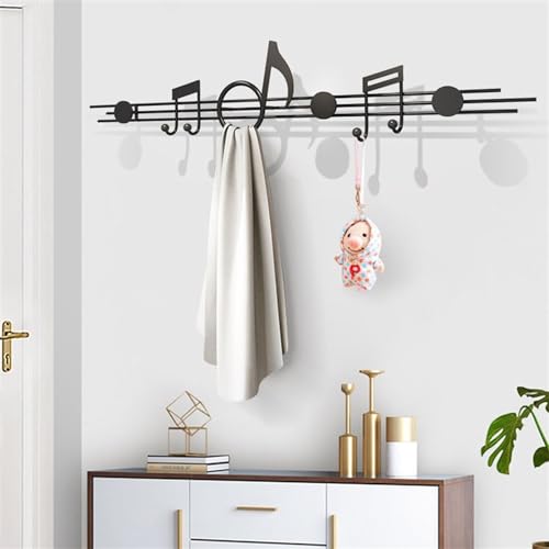 Porte-Manteau Mural sans poinçon à crochets décoratifs de luxe - 7