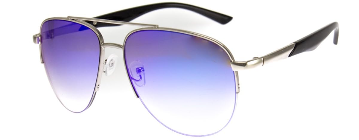 A.J. MorganUnisex Metal Aviator Sunglasses with Mirrored Lenses Pilot