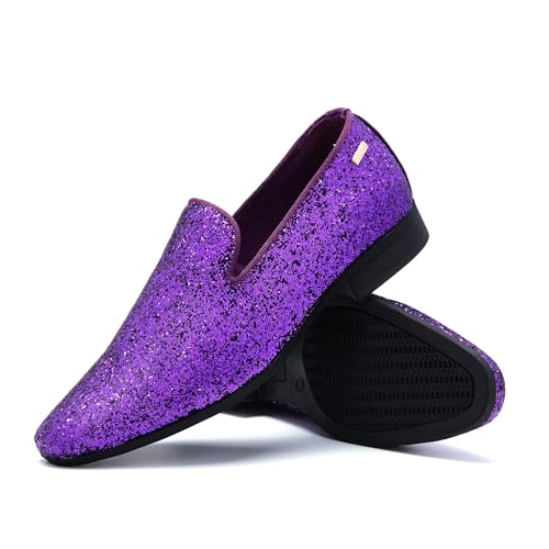 Image of UUBARIS Mens Dress Loafers Tuxedo Suit Slip on Shoes