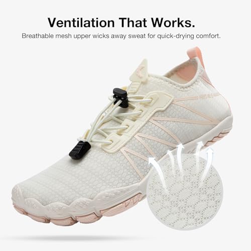 Image of hiitave Womens Water Shoes Quick Dry Barefoot for Swim Diving Surf Aqua Sports Pool Beach Walking Yoga