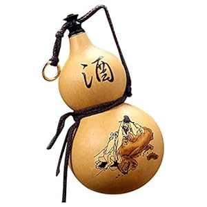 DWhui Wakefles wijnpot sake set vlag natuurlijke wijn pompoen hanger outdoor draagbare waterfles / ambachtelijke / wijnbal / wijnpot / bloem rangschikking decoratie, 600ml