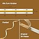 NELUX COB LED Streifen 2m Warmweiss, LED Strip Lights Warm White, LED Band Indirekte Beleuchtung Dimmbar Weiß Deko TV Küche. Inklusive Selbstklebend, Fernbedienung und Netzteil 24V. 480LED/m, 2700K